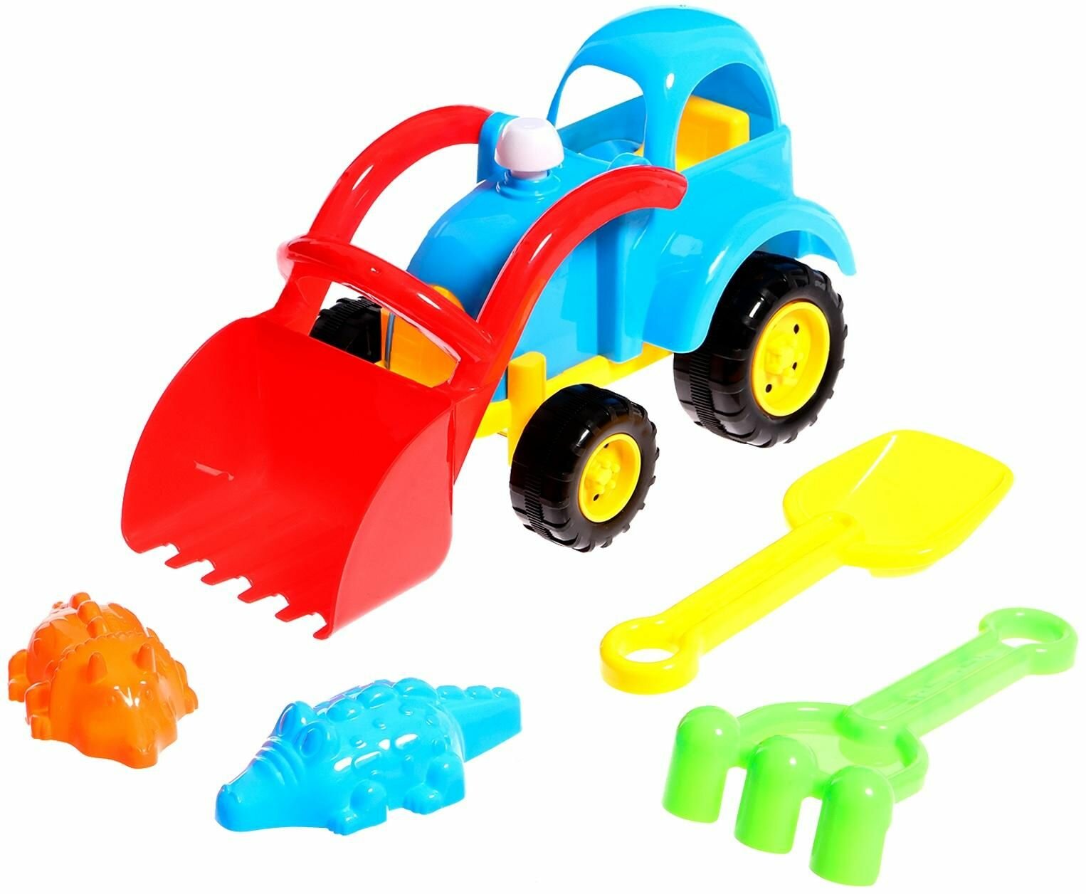 Песочный набор Трактор , 5 предметов, цвета микс
