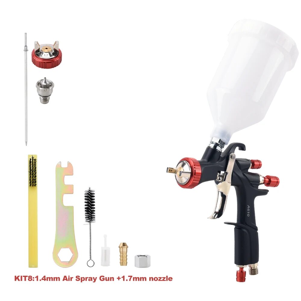 AeroPro A610 LVLP Пистолет-распылитель 1.4gun 1.7nozzle