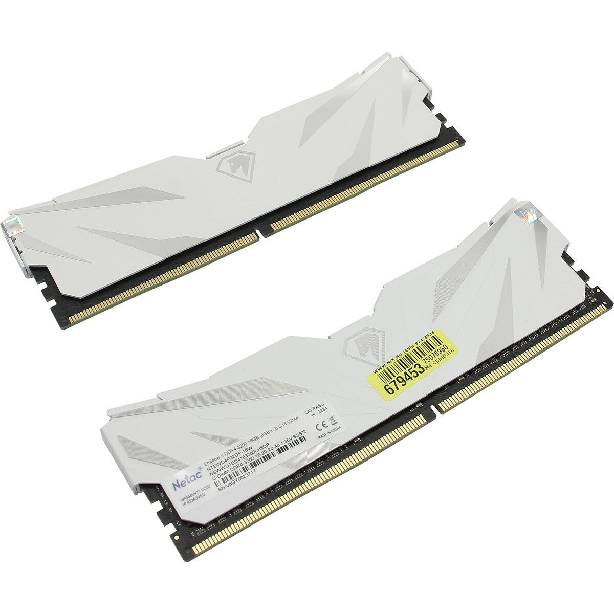 Комплект модулей памяти Netac Shadow II NTSWD4P32DP-16W