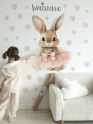 Наклейки на стену детские интерьерные декор заяц