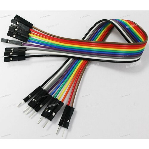 Jumper Wire 1-pin 2.54-pitch F/M 200мм, 10шт, Набор макетных перемычек