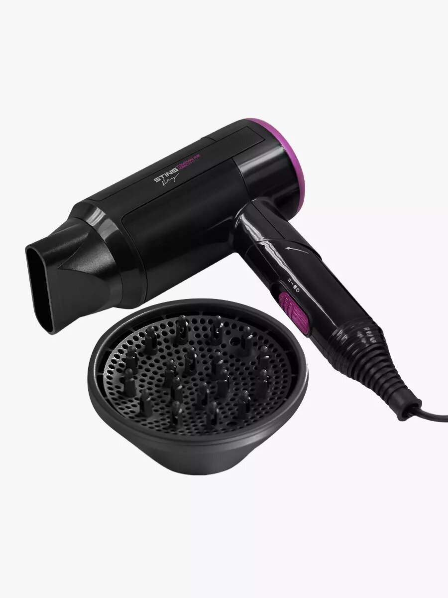 Фен STINGRAY ST-HD800A tourmaline ionic темная фуксия
