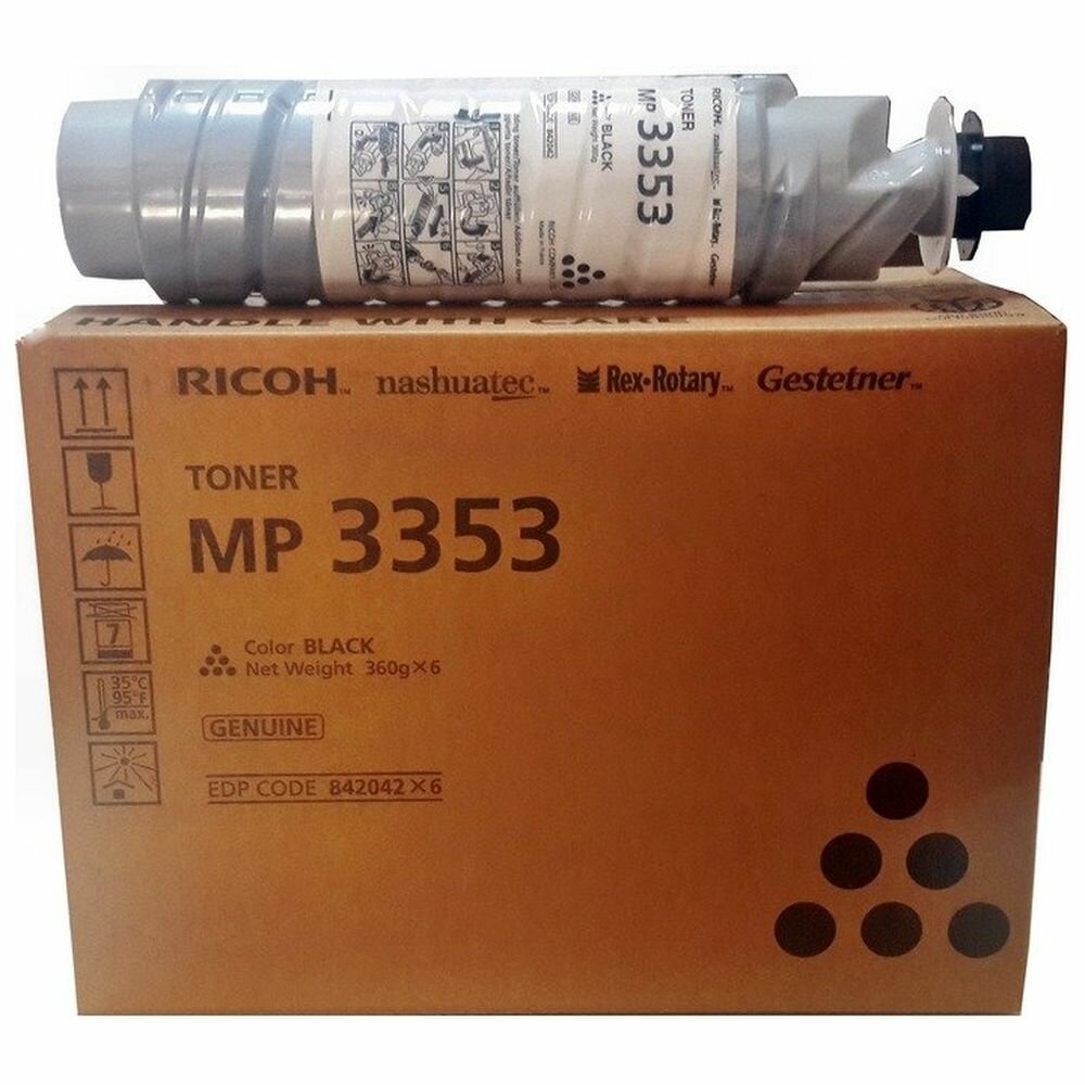 Тонер-картридж Ricoh MP 3353 для Ricoh Aficio 1022 1027 1032 2022 2027 2032 3025 3030 черный 842042 - фото №19