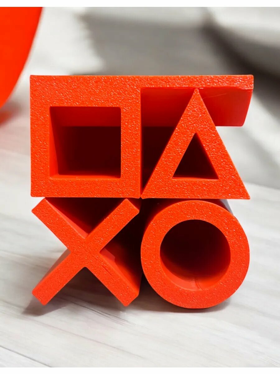 PS4 Подставка для геймпада (Красная) playstation 3D Печать уникальная — фото 1