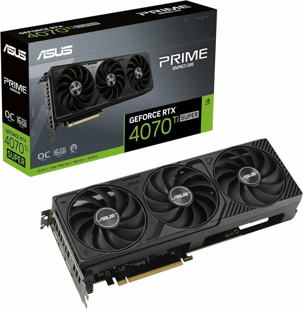 ASUS PRIME GeForce RTX 4070 Ti SUPER 16GB GDDR6X OC Edition (PRIME-RTX4070TIS-O16G)