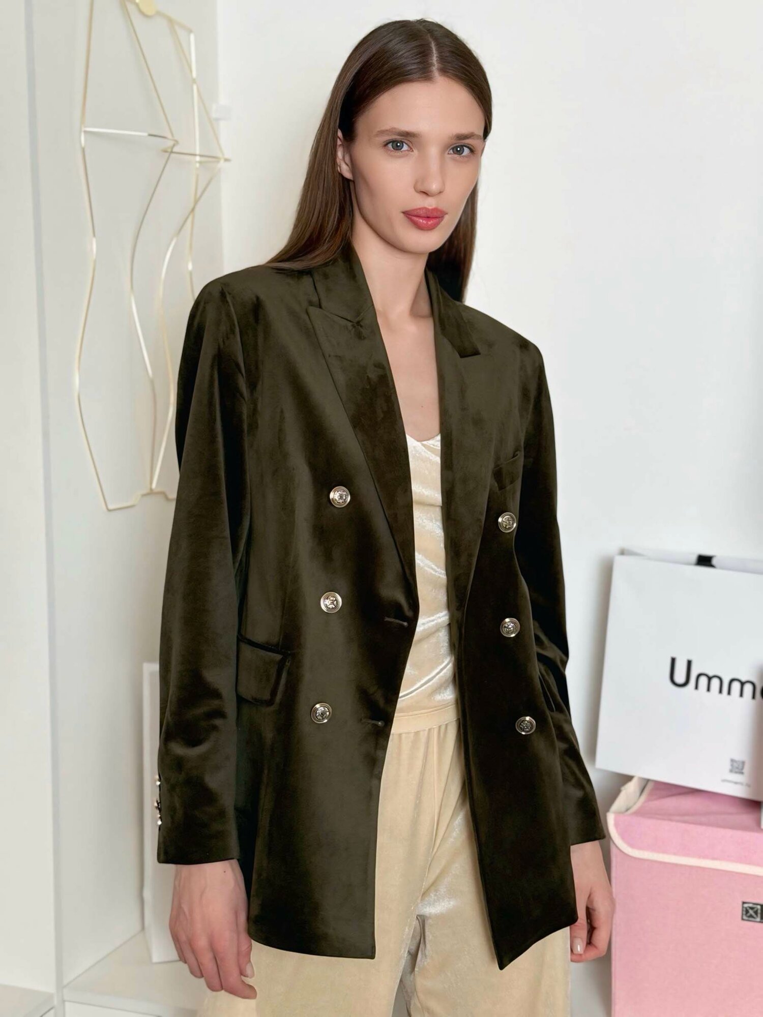 Пиджак Ummami, размер L-XL, зеленый — фото 1