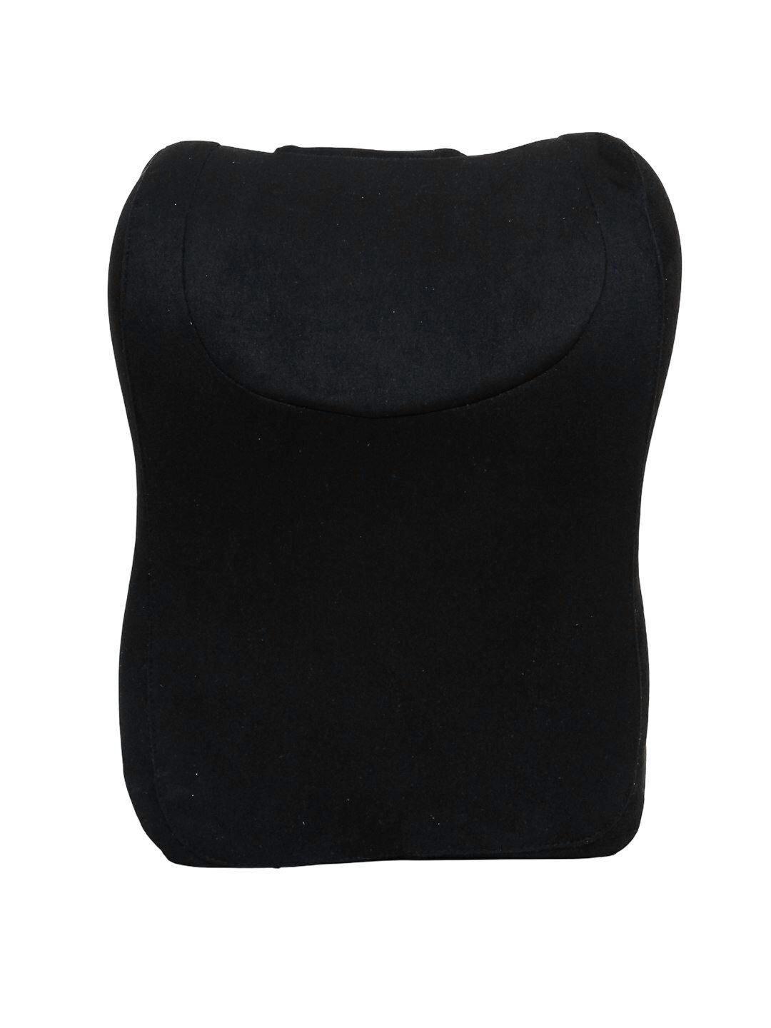 Подголовник COMFORT DRIVE, анатомический, для автомобиля, искусственная замша, чёрный