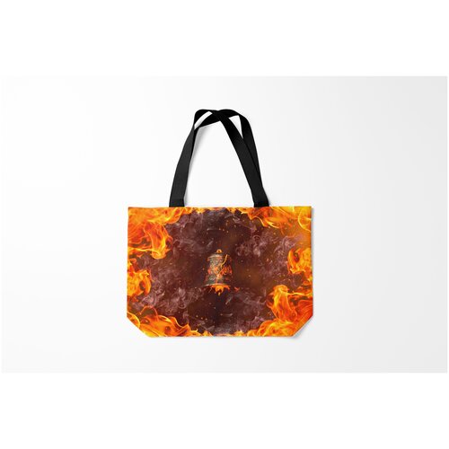 фото Сумка-шоппер / 46х35 см / рок / ac/dc hells bells z burnettie