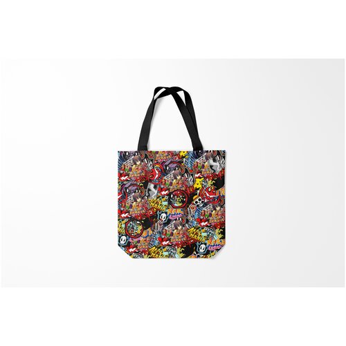 фото Сумка-шоппер / 40х40 см / аниме / логотипы мультиков burnettie