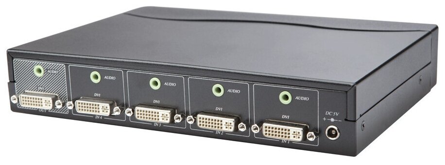 AV-BOX SW1-41AA Коммутатор DVI + стерео звук, 4 вх. 1 вых.