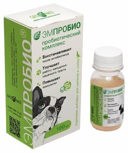 Кормовая добавка ГринКо Эмпробио пробиотический комплекс для кошек  100 мл