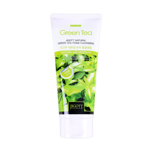 Jigott Пенка для «умывания зеленый чай» - Natural green tea foam cleansing, 180мл