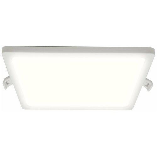 Светодиодная универсальная встраиваемая панель 06-29 квадратная. Настенно-потолочный диодный светильник, 220В, 15Вт, CRI:80Ra, 1200Лм, 145 х 145 мм, 2700К