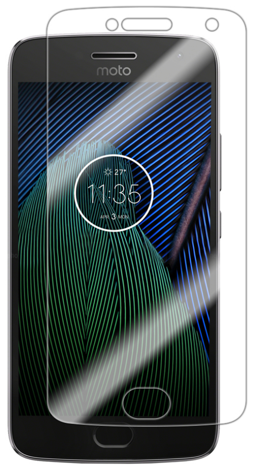 Защитная пленка MyPads (только на плоскую поверхность экрана, НЕ закругленная) для телефона Motorola Moto G6 глянцевая