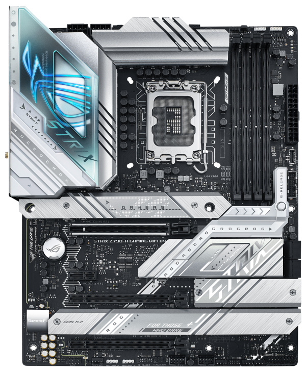 Материнская плата ASUS ROG STRIX Z790-A GAMING WIFI D4, LGA1700, Z790, 4*DDR4, HDMI+DP, 4xSATA3 + RAID, M2, Audio, Gb LAN, USB 3.2, USB 2.0, ATX; 90MB1CN0-M0EAY0 (ROG STRIX Z790-A GAMING WIFI D4) - фото №1