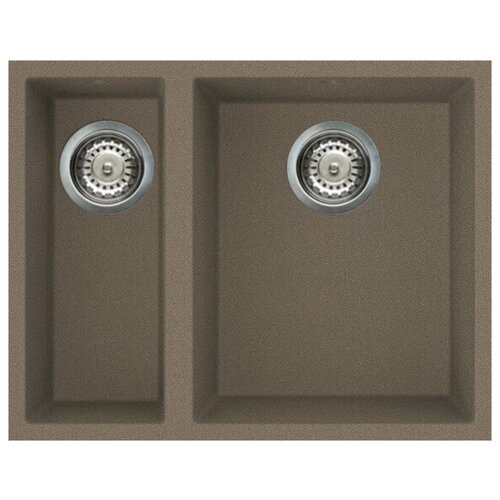 Кухонная мойка ELLECI QUADRA 150, U, 560*440, granitek (43) Tortora