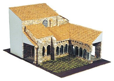 Сборная модель из керамики Domus Kits (Испания), Церковь Святого Юлиана XII В, М. 1:50