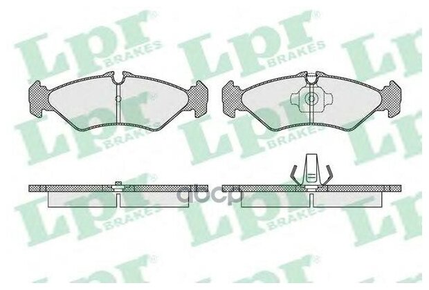 Колодки Тормозные Mercedes Sprinter (2-4t) 95>06/Volkswagen Lt 96>06 Задние Lpr арт. 05P1614