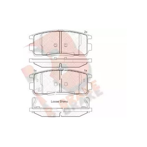 Дисковые Тормозные Колодки R Brake R BRAKE арт. RB1799
