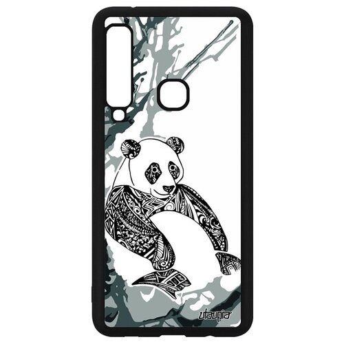 фото Ударопрочный чехол на мобильный // samsung galaxy a9 2018 // "панда" медведь стиль, utaupia, серый