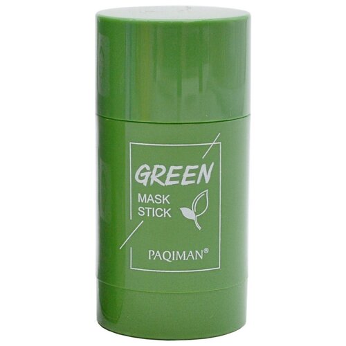 PAQIMAN очищающая маска-стик Green Mask stick с экстрактом зеленого чая, 40 г, 40 мл очищающая твердая маска стик с экстрактом зеленого чая против черных точек и акне ibcccndc 40 гр