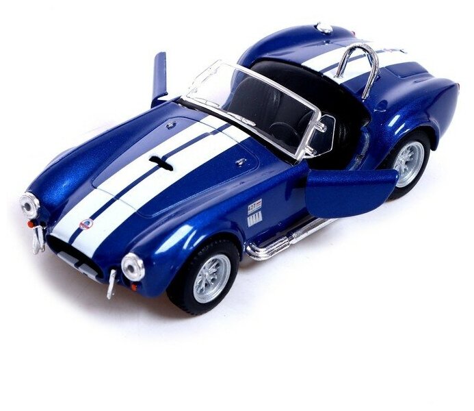 Машинка металлическая Kinsmart 1:32 "1965 Shelby Cobra 427 S/C" KT5322D инерционная / Синий - фотография № 7