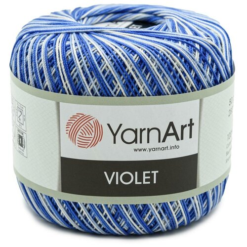 Пряжа YarnArt 'Violet Melange' 50гр 282м (100% мерсеризированный хлопок) (5355 меланж) 6 шт