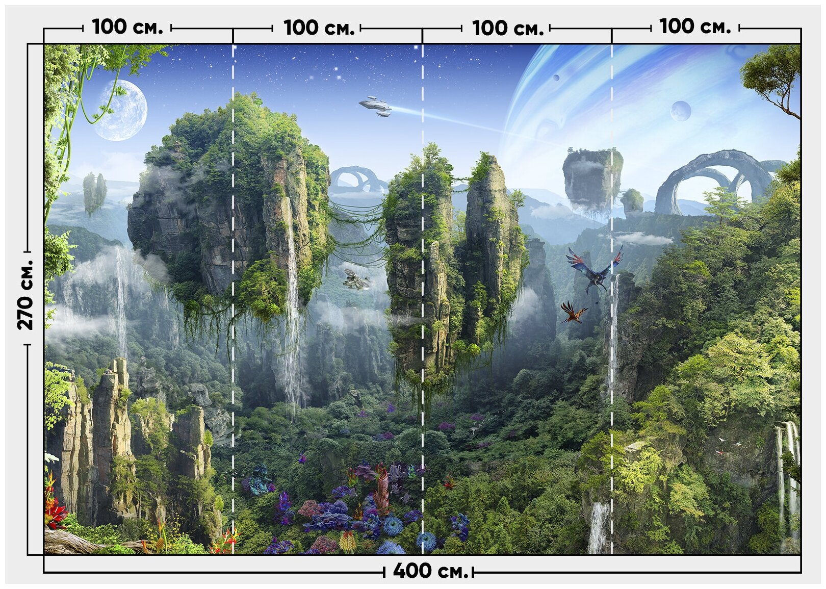 Фотообои / флизелиновые обои Пандора 4 x 2,7 м