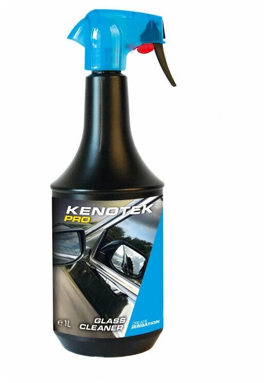 KENOTEK GLASS CLEANER 1L Средство для очистки стекол и зеркал без аммиака. Состав готов к использованию