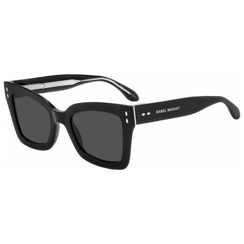 Солнцезащитные очки Isabel Marant, прямоугольные, оправа: пластик, с защитой от УФ, для женщин, черный