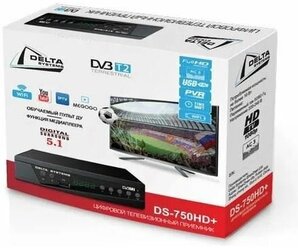 DVB-T2 ТВ приставка Дельта DS-750HD+