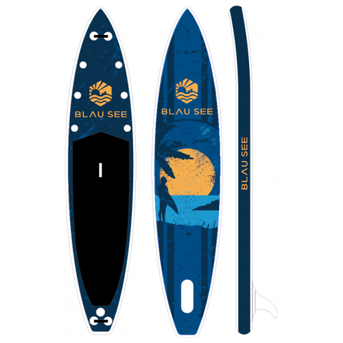 фото Надувной sup-board ocean sunset 12,6 сап доска (комплект) с насосом и веслом terbo blausee