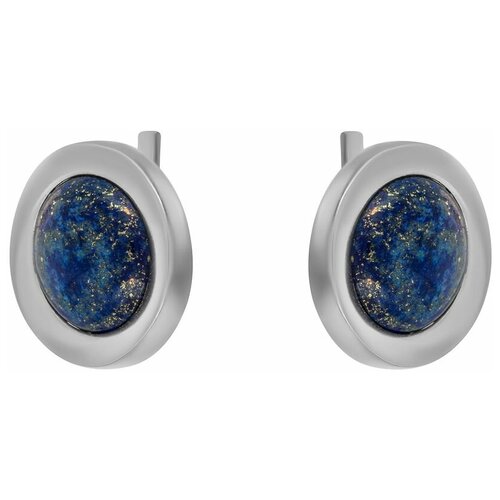 Серьги Невский-Т из серебра с лазуритом 43573В