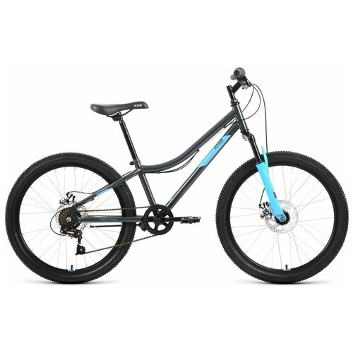 Велосипед ALTAIR MTB HT 24 20 D 2022 горный подростковый рама 12 колеса 24 темно-серыйголубой 1432кг rbk22al24095 2058000₽