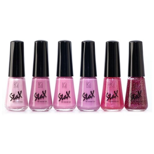 Stax набор лаков для ногтей Nail enamel, 6 мл, 12 stax набор лаков для ногтей nail enamel 6 мл 06