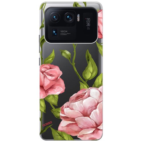 фото Ультратонкий силиконовый чехол-накладка для xiaomi mi 11 ultra с 3d принтом "amazing roses" gosso