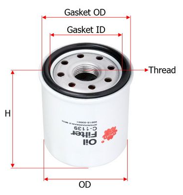 Масляный фильтр Sakura C-1139
