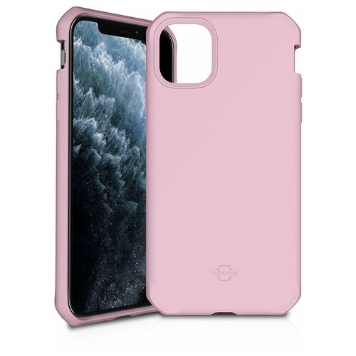 фото Антибакт. чехол-накладка itskins spectrum solid для apple iphone 11 pro 5,8" розовый