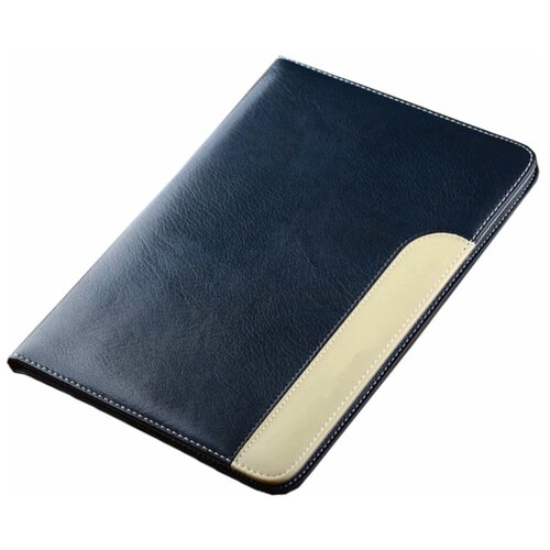 фото Премиальный чехол бизнес класса mypads для ipad pro 12.9 2017 / ipad pro 12.9 2015 с визитницей из качественной импортной кожи в темно-синем цвете