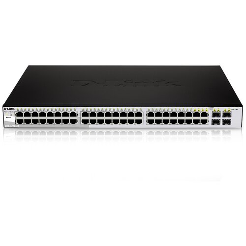 D-Link DGS-1210-52 FL1A Управляемый L2 коммутатор с 48 портами 10 100 1000Base-T и 4 комбо-портами 100 1000Base-T SFP