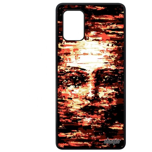 фото Простой чехол на телефон // samsung galaxy a71 // "женское лицо" создание фантастичный, utaupia, оранжевый