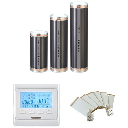 Комплект инфракрасный саморегулмрующийся теплый пол Marpe Samreg PTC 100 длина 4 ширина 1 метр с электронным терморегулятором 5200₽