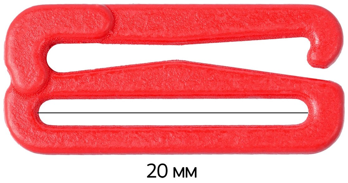 Крючок для бюстгальтера металл ARTA. F.2989 19,7мм, цв.100 красный, уп.50шт