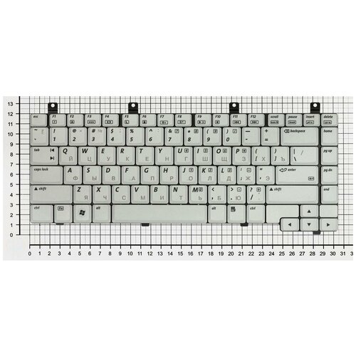 Клавиатура для ноутбука HP Pavilion dv5220tx белая 144000₽