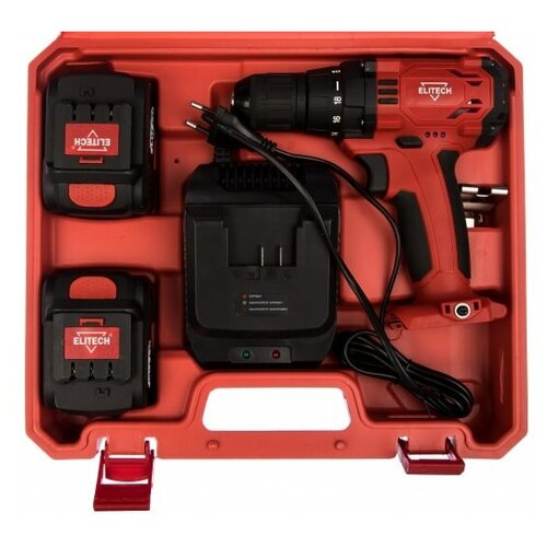 Дрель-шуруп акк 108В40Ач х2LI БЗП10мм 0-3501200обмин зар1час крутящий момент 25Нм кейс 802000₽