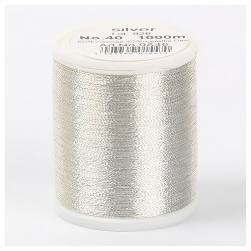 madeira 9846 нитки для вышивки metallic 40 1000м цвет 315 Madeira Metallic №40 1000м цвет silver