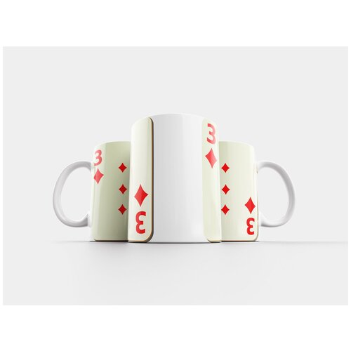 фото Кружка "бриллианты, три, игральные карты" 320 мл lotsprints