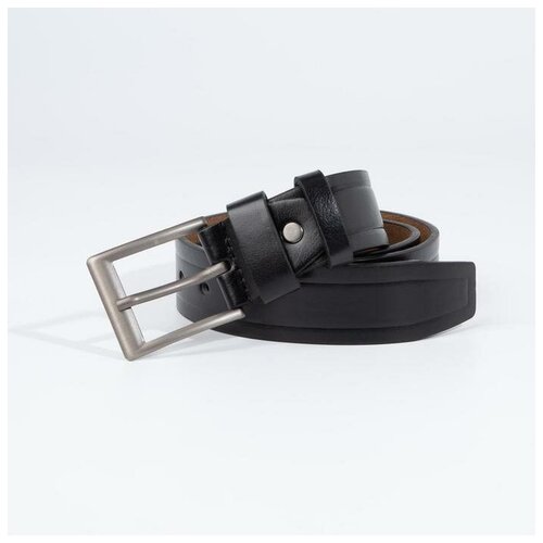 фото Ремень мужской, ширина 4 см, винт, пряжка металл, цвет чёрный newstore