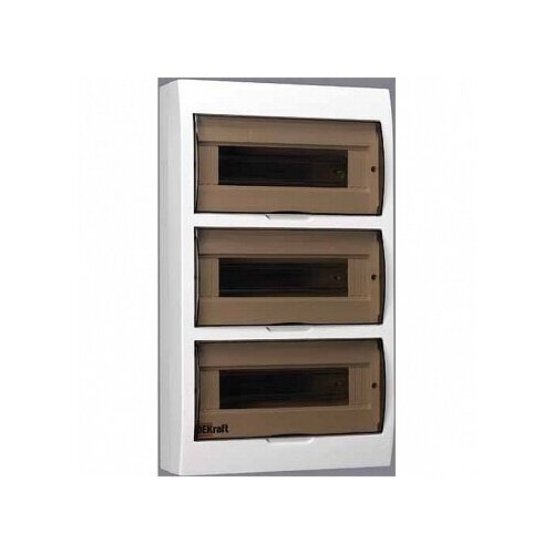 Распределительный шкаф ЩРН-П, 36 мод, IP41, навесной, пластик, белая дверь, с клеммами. 31014DEK DEKraft (7шт.)