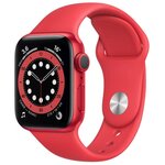 Умные часы Apple Watch Series 6, 40 мм, корпус из алюминия, спортивный ремешок (PRODUCT)RED - изображение